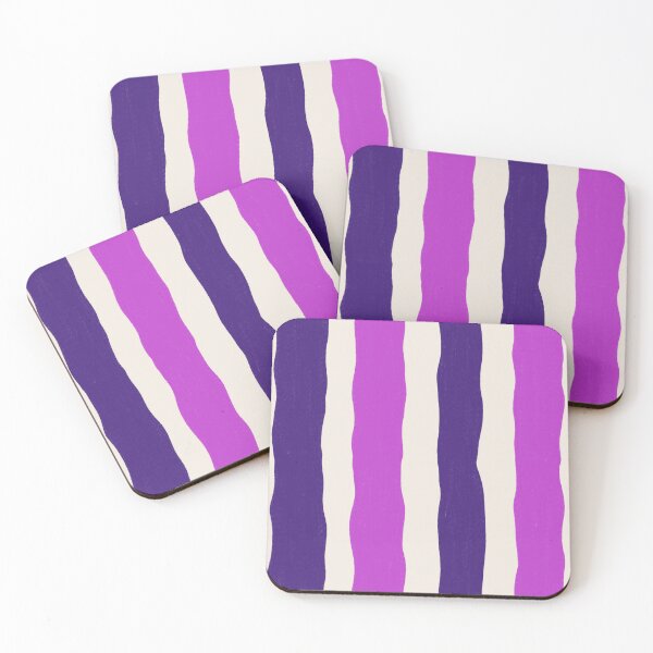 Item preview, Hand Drawn Purple and Pink Wavy Stripe Pattern designed and sold by SweetLilith.