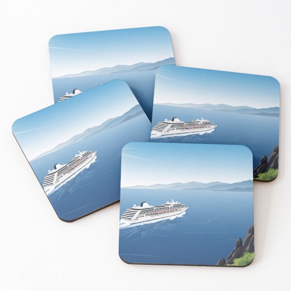Item preview, Sunlit Cruise Voyage Seascape designed and sold by PixorStudio.