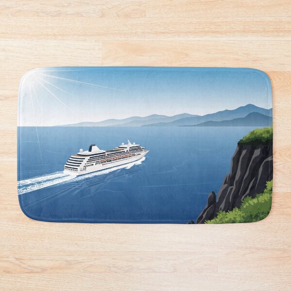 Item preview, Sunlit Cruise Voyage Seascape designed and sold by PixorStudio.