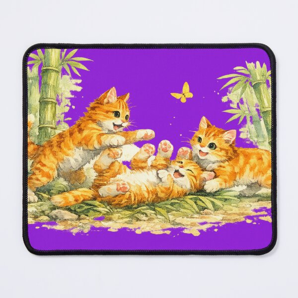 Item preview, Kittens in Bamboo Garden designed and sold by PlengPoomofArts.