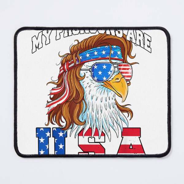 Item preview, My Pronouns are USA Eagle American Funny 4th of July T-Shirt designed and sold by RKdrawings.