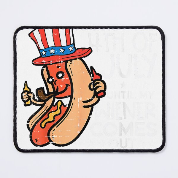 Item preview, Not 4th July Until My Wiener Come Out Funny Hotdog Men Women T-Shirt designed and sold by kevincuellar.