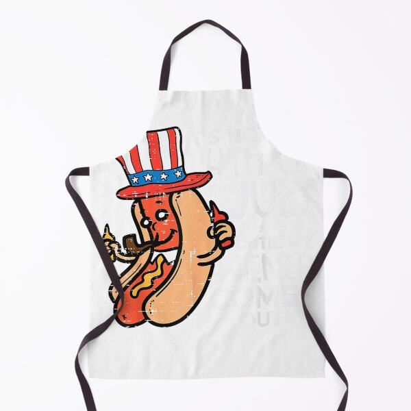 Item preview, Not 4th July Until My Wiener Come Out Funny Hotdog Men Women T-Shirt designed and sold by kevincuellar.