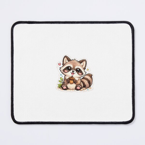 Item preview, Cute Raccoon Holding Acorn Sticker | Kawaii Woodland Animal designed and sold by Wild Harbor.