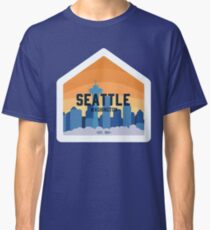 Seattle Skyline Badge Classic T-Shirt