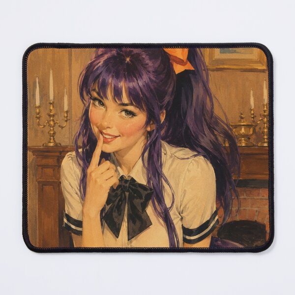 Item preview, Retro Anime Pinup Girl – Vintage Kawaii Waifu Aesthetic designed and sold by Cosplayvintage.