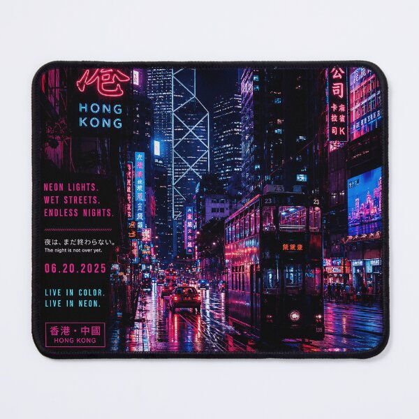 Item preview, Hong Kong Nights Neon Rain Cityscape After Dark designed and sold by ferminhays.