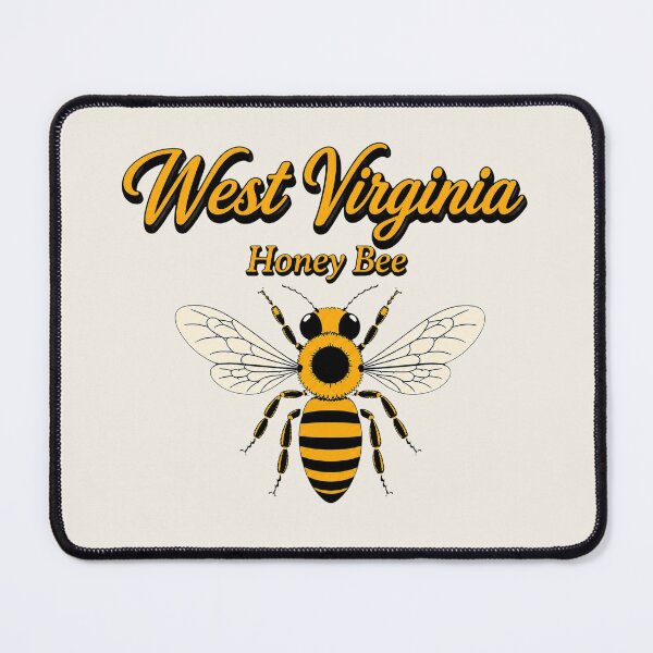Item preview, West Virginia Honey Bee Vintage Illustration designed and sold by The-Drip-Studio.