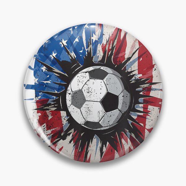 Item preview, Patriotic Soccer 4th of July Men USA American Flag Boys T-Shirt designed and sold by RKdrawings.