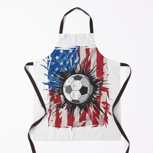 Item preview, Patriotic Soccer 4th of July Men USA American Flag Boys T-Shirt designed and sold by RKdrawings.