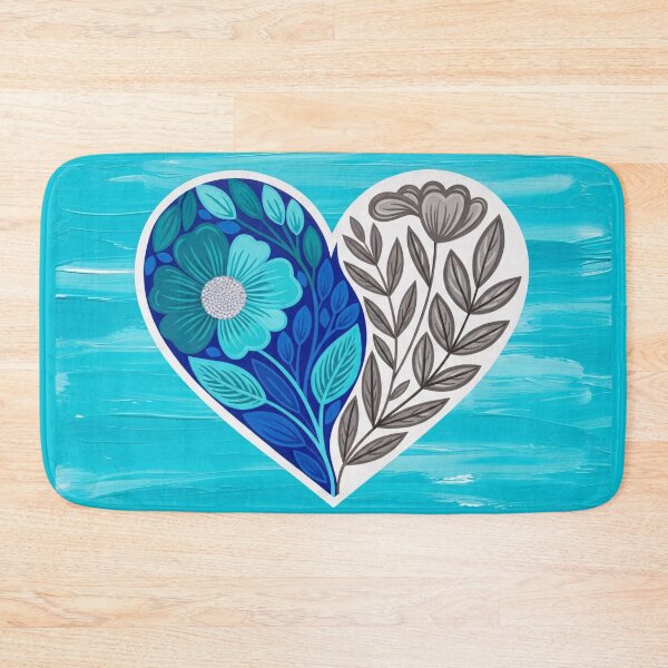 Item preview, Split Heart Floral Contrast designed and sold by PixorStudio.
