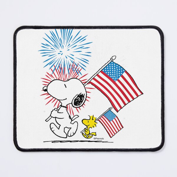 Item preview, Peanuts - Snoopy & Woodstock American Flags & Fireworks T-Shirt designed and sold by KTY-NUSS.