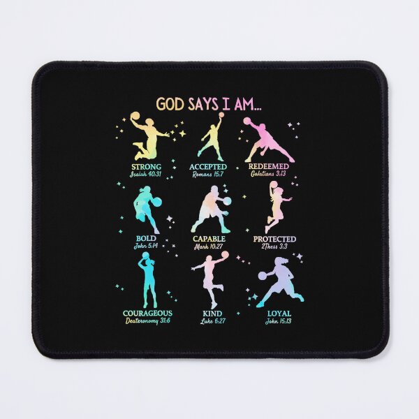 Item preview, God Says I Am Christian Basketball Tie Dye designed and sold by allistermariam.