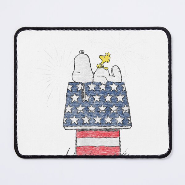 Item preview, Peanuts - Snoopy Woodstock Patriotic July 4th House T-Shirt designed and sold by gidget-gadget.