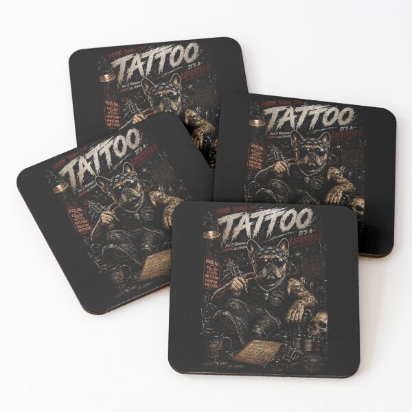 Item preview, Tattoo Lifestyle Bulldog Portrait in Dark Vintage Studio Style designed and sold by Modaozushi216.
