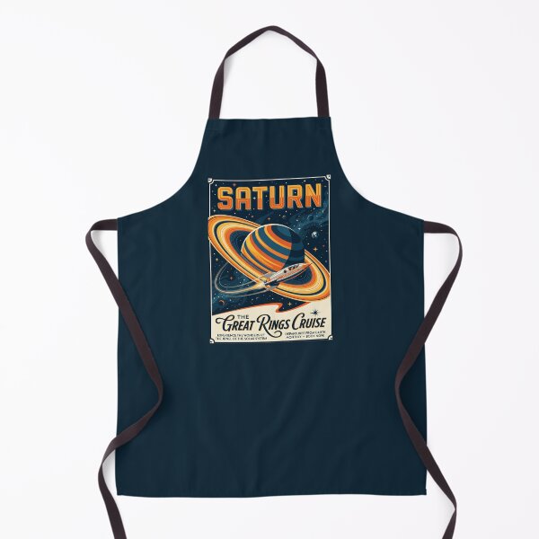 Item preview, Saturn Retro NASA Travel Poster Great Rings Cruise designed and sold by RetroRewind Studio.