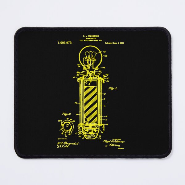 Item preview, Vintage Barber Pole Patent Drawing Graphic Design designed and sold by msaloyach.
