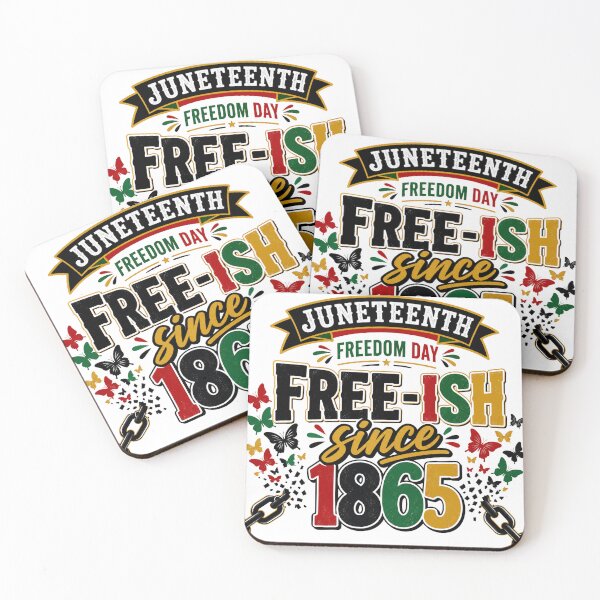 Item preview, Free-ish Since 1865 Juneteenth Freedom Day Butterflies designed and sold by PlushFutura.