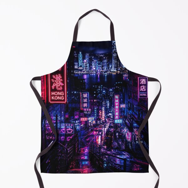 Item preview, Neon Hong Kong Night Street Cyberpunk City Lights designed and sold by ferminhays.