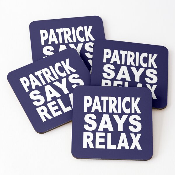 Item preview, Patrick Says Relax White designed and sold by Normbot2000.