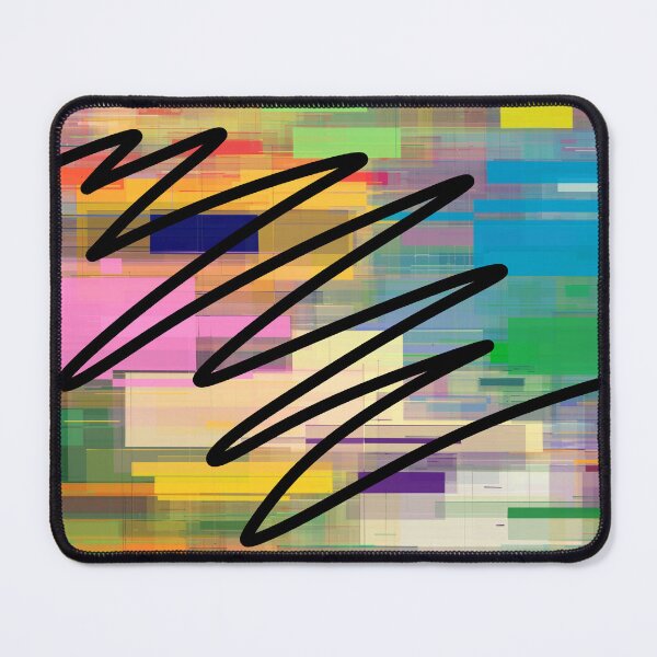 Item preview, Squiggles Line Art On Abstract Colorful Scattered Pattern designed and sold by DEC02.