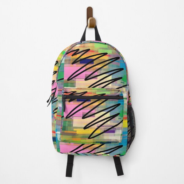 Item preview, Squiggles Line Art On Abstract Colorful Scattered Pattern designed and sold by DEC02.