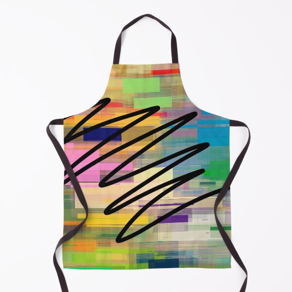 Item preview, Squiggles Line Art On Abstract Colorful Scattered Pattern designed and sold by DEC02.