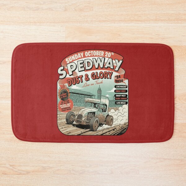 Item preview, Speedway Dust and Glory Vintage Dirt Track Racing Hot Rod Retro Motorsports Design designed and sold by ObsidianUruk.