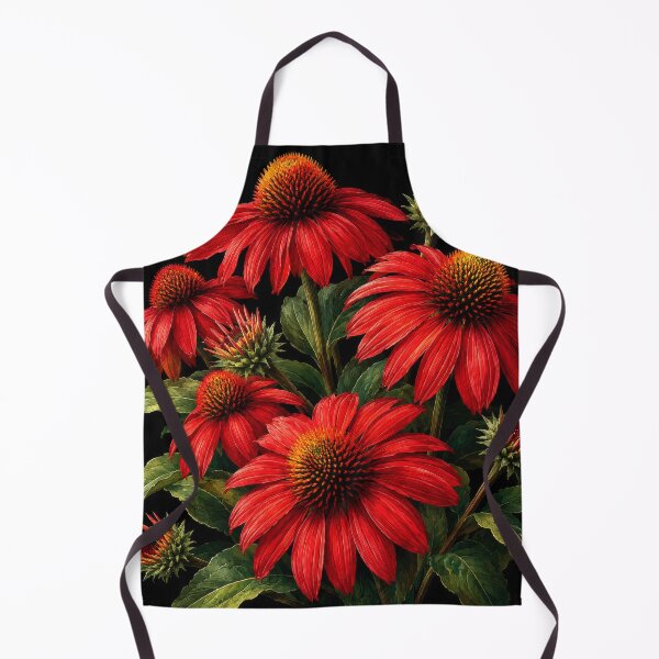 Item preview, Red Echinacea Dark Floral Bouquet designed and sold by scicilysimonee.