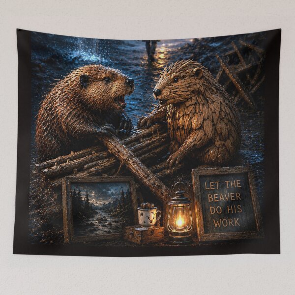 Item preview, Let the Beaver Do His Work designed and sold by CuriousEcho.