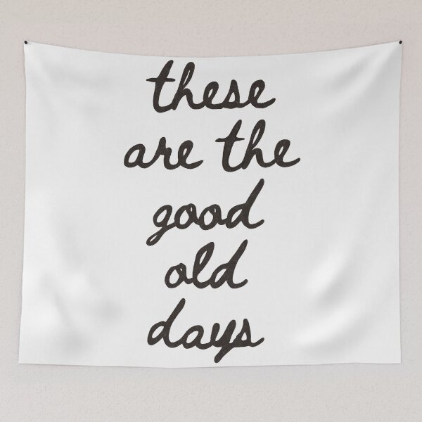 Item preview, These Are The Good Old Days - Handwritten Typography designed and sold by SaltedBeachPaperie.