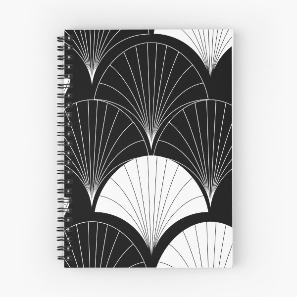 Item preview, Asian Art Deco Black And White Fan Pattern  designed and sold by DEC02.