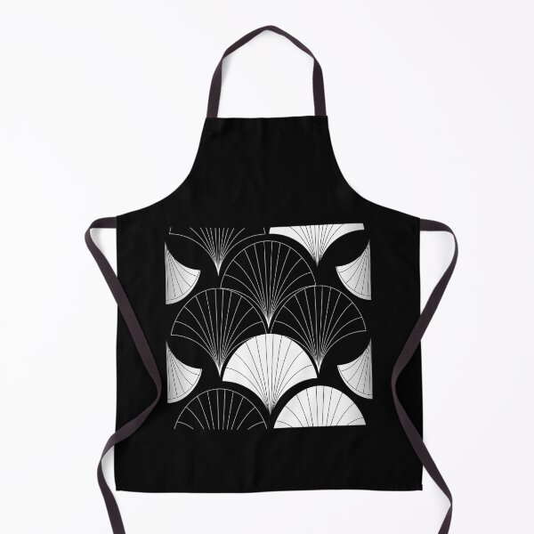 Item preview, Asian Art Deco Black And White Fan Pattern designed and sold by DEC02.