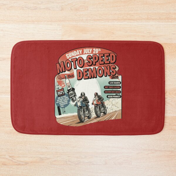 Item preview,  Moto Speed Demons Vintage Motorcycle Racing Retro Cafe Racer Dirt Track Design designed and sold by ObsidianUruk.