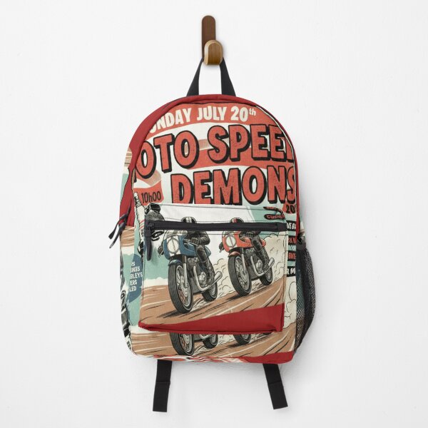 Item preview, Moto Speed Demons Vintage Motorcycle Racing Retro Cafe Racer Dirt Track Design designed and sold by ObsidianUruk.