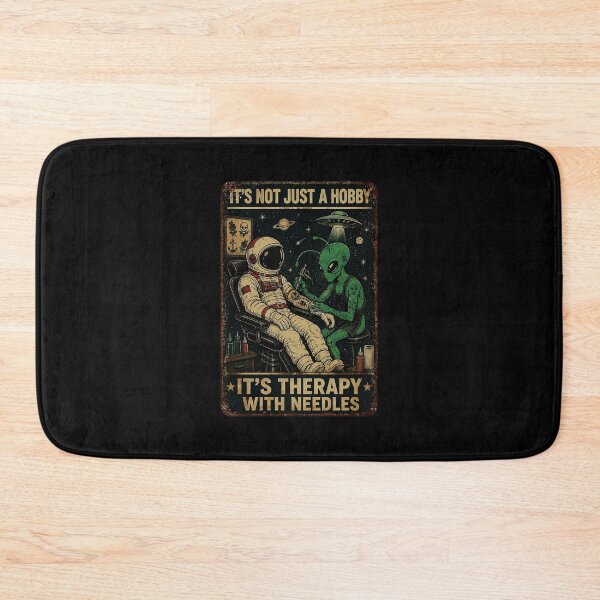 Item preview, Alien Tattoo Artist and Astronaut Retro Sci Fi Humor designed and sold by eliramaison.