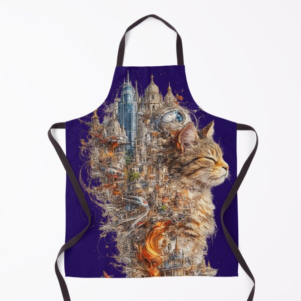 Item preview, Whiskered City Dreamscape designed and sold by PlengPoomofArts.