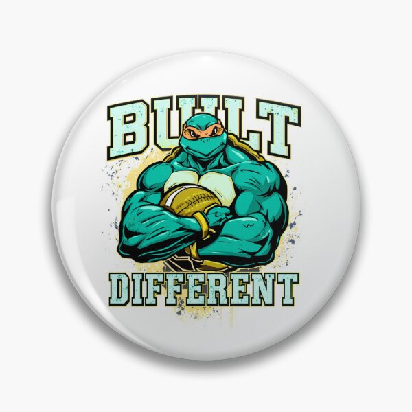 Item preview, Built Different Turtle Athlete Vintage Sports T-Shirt | Strong Mascot Graphic Design designed and sold by Vvmd.