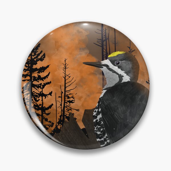 Item preview, The Tower - Black-Backed Woodpecker designed and sold by JustCritters.