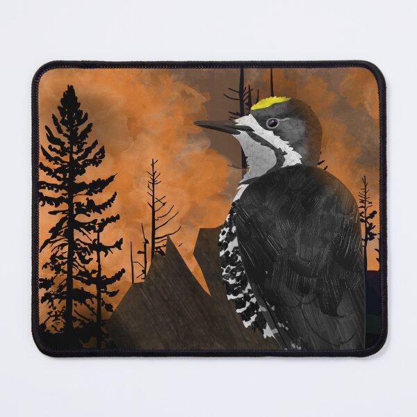 Item preview, The Tower - Black-Backed Woodpecker designed and sold by JustCritters.