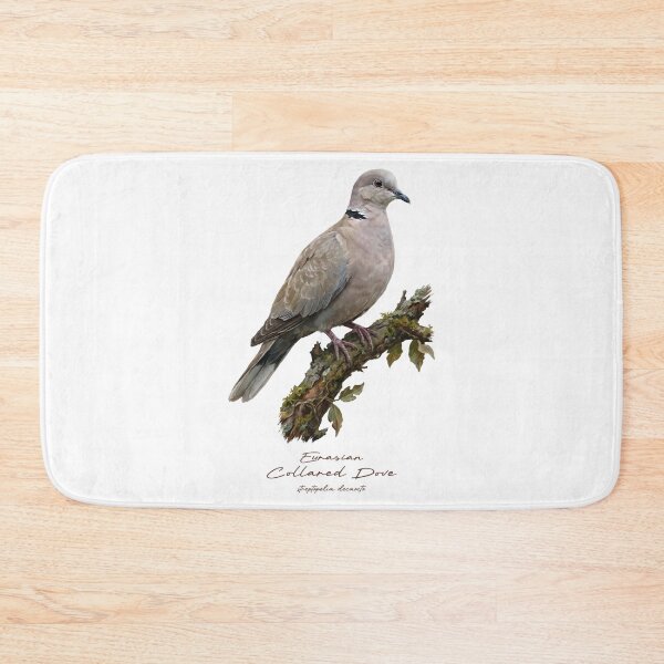 Item preview, Eurasian Collared Dove on Mossy Branch designed and sold by Takeda-art.