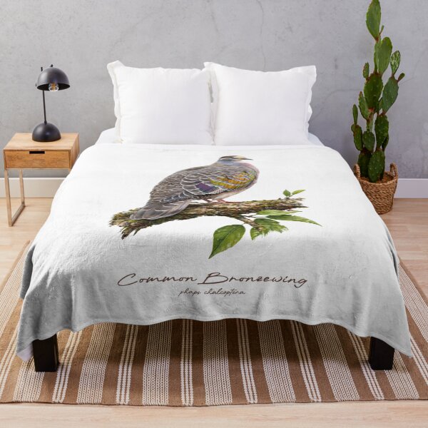 Item preview, Common Bronzewing on Mossy Branch designed and sold by Takeda-art.