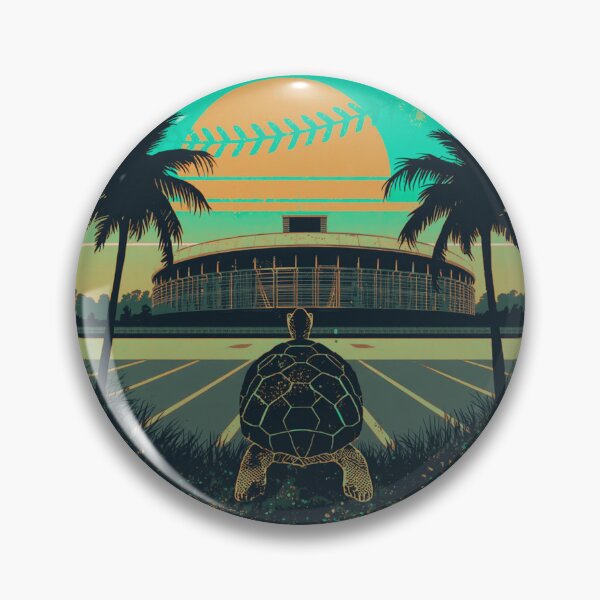 Item preview, Florida Baseball Sunset Turtle Vintage Sports T-Shirt | Coastal Ballpark Retro Graphic designed and sold by Vvmd.