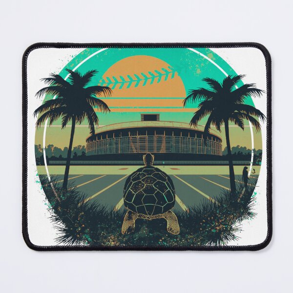 Item preview, Florida Baseball Sunset Turtle Vintage Sports T-Shirt | Coastal Ballpark Retro Graphic designed and sold by Vvmd.