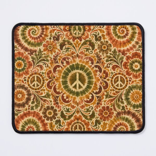 Item preview, Earth Tone Peace Sign Tie Dye Bohemian Hippie designed and sold by PinUpPizzazz.