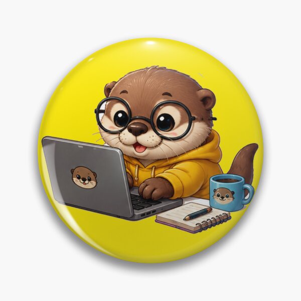 Item preview, Cute Otter Programmer designed and sold by bolguzart.