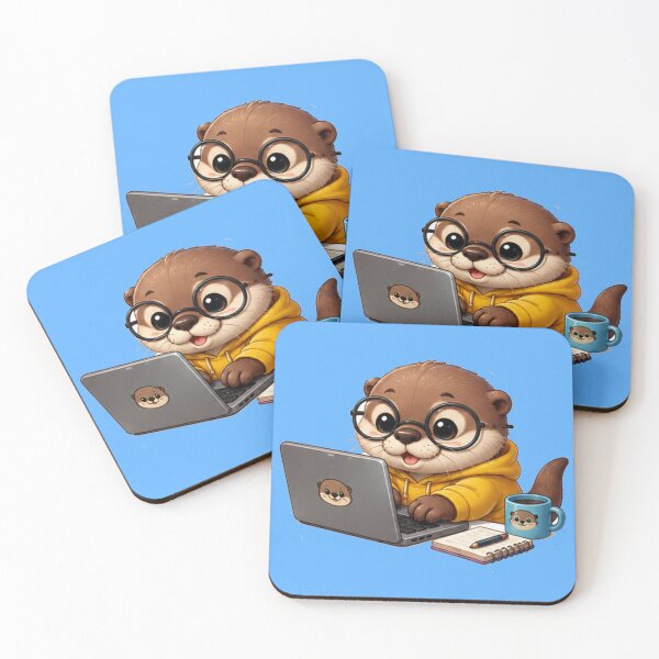 Item preview, Cute Otter Programmer designed and sold by bolguzart.