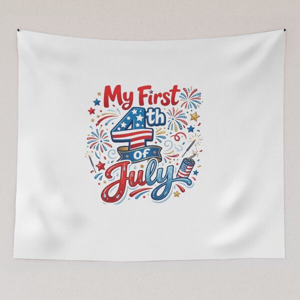 Item preview, My First 4th of July Shirt – Cute Baby Patriotic Fireworks Design designed and sold by midrees900.
