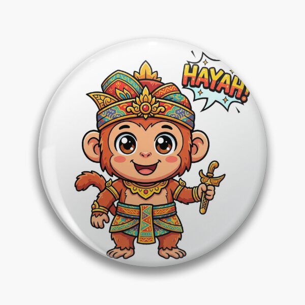Item preview, Anggada Cute Chibi Monkey Warrior Art designed and sold by DuckOddity.
