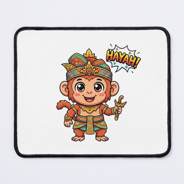 Item preview, Anggada Cute Chibi Monkey Warrior Art designed and sold by DuckOddity.